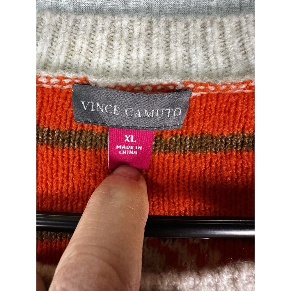NWT Vince Camuto Women's Pumpkin Fall Sweater Size XL - Picture 2 of 6